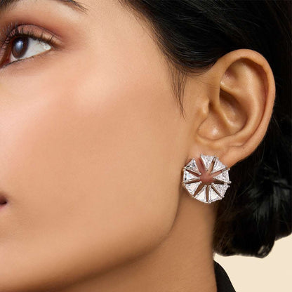 Radiant Orange Peel Earrings
