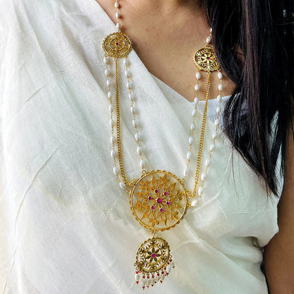 Rajasi Gold Long Necklace