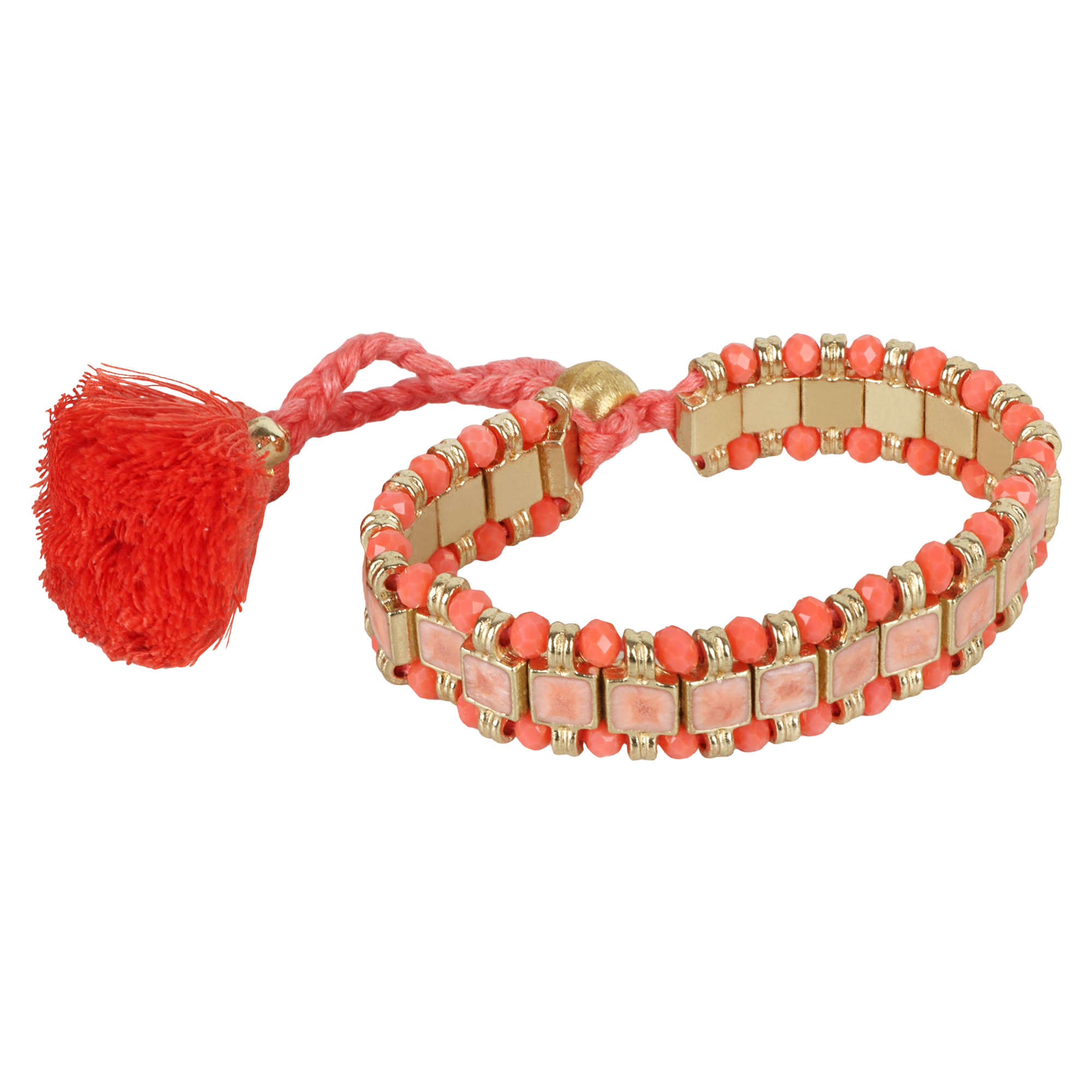 Reeva Adjustable Bracelet - CORAL