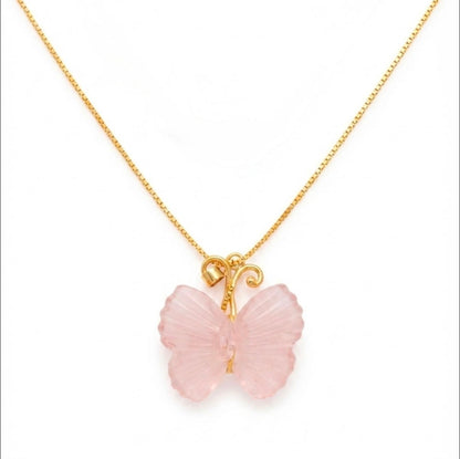 Rose Butterfly Pendant