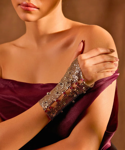 Ruby Rhinestone Glove