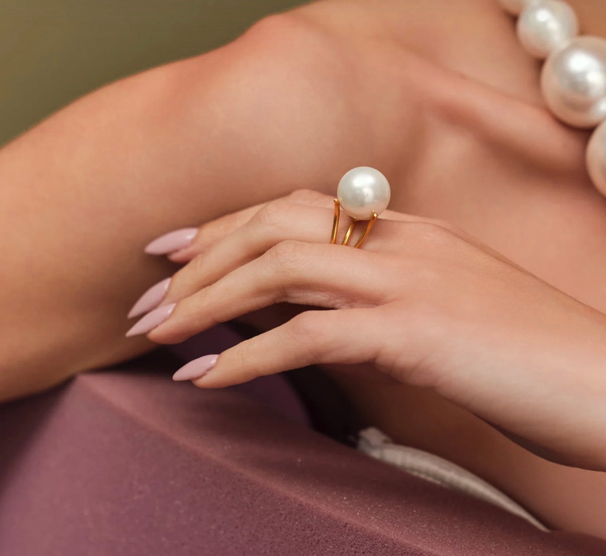 SOLITAIRE PEARL RING