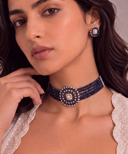 Sapphire Noor choker Set
