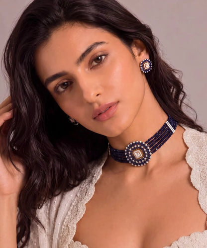 Sapphire Noor choker Set