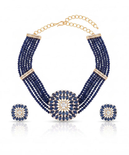 Sapphire Noor choker Set