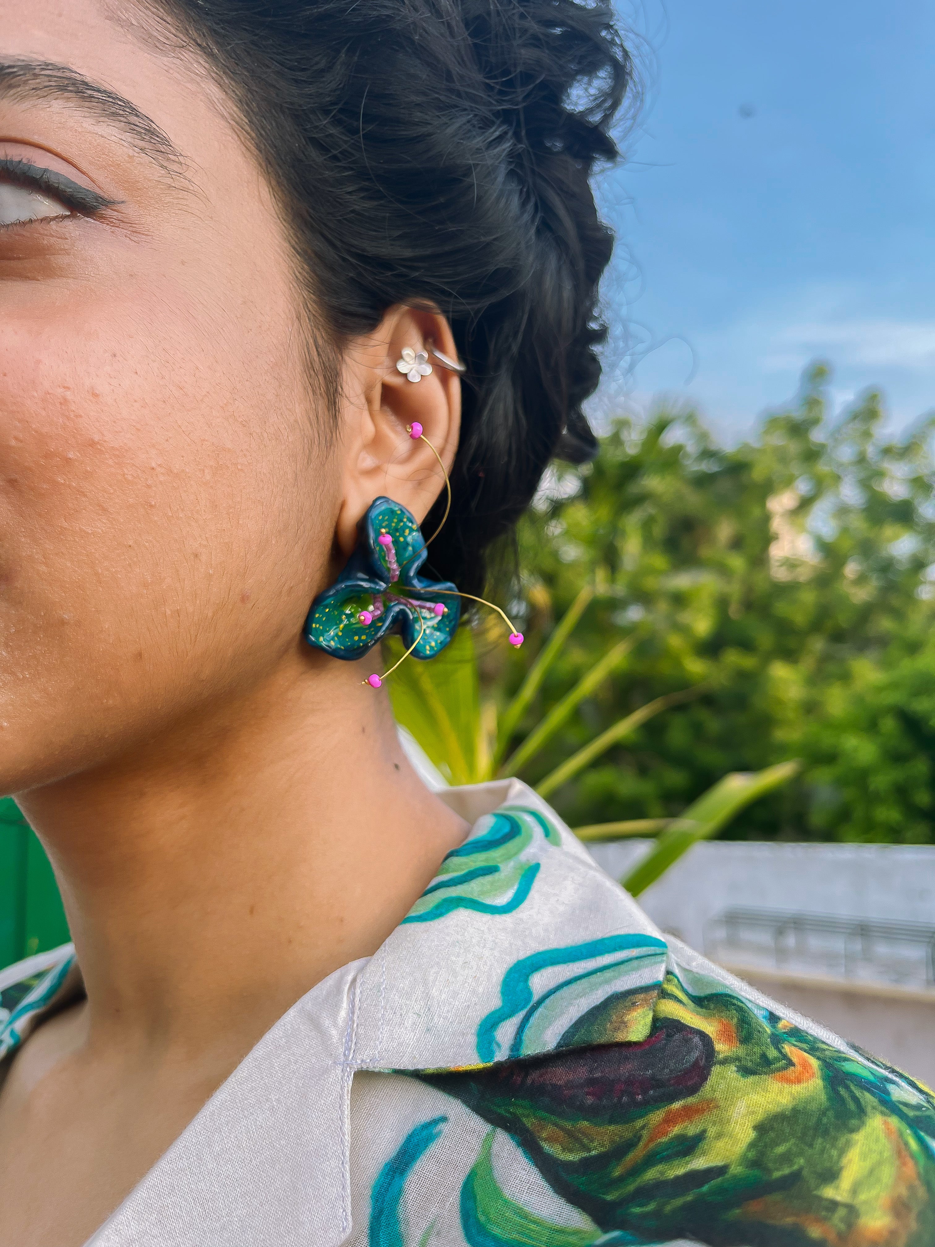 Schizzato Tripetal Earrings