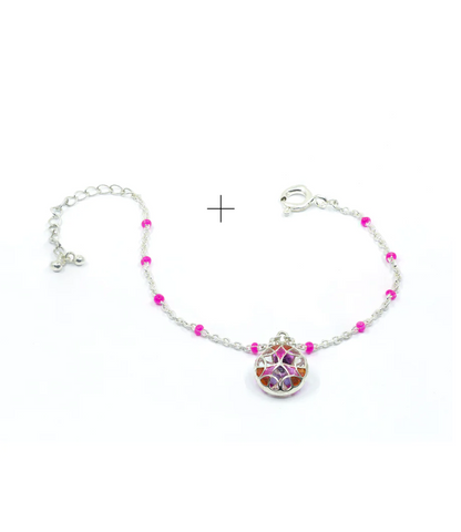 PRISM CHARM BRACELET PINK