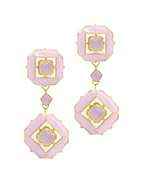 Load image into Gallery viewer, SERENE DANGLE EARRINGS PINK
