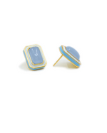 Load image into Gallery viewer, VITAMIN SEA STUD EARRINGS BLUE
