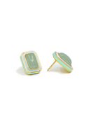 Load image into Gallery viewer, VITAMIN SEA STUD EARRINGS GREEN
