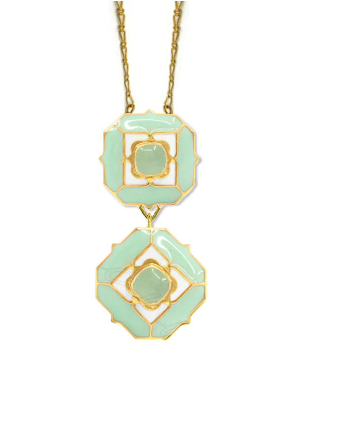 DEEP DIVE LONG NECKLACE GREEN