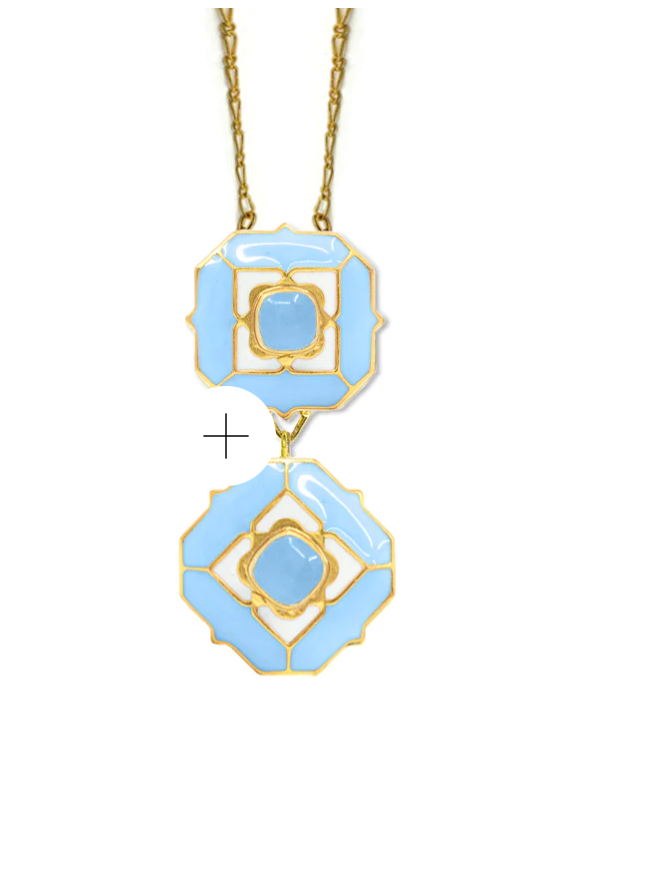 DEEP DIVE LONG NECKLACE BLUE