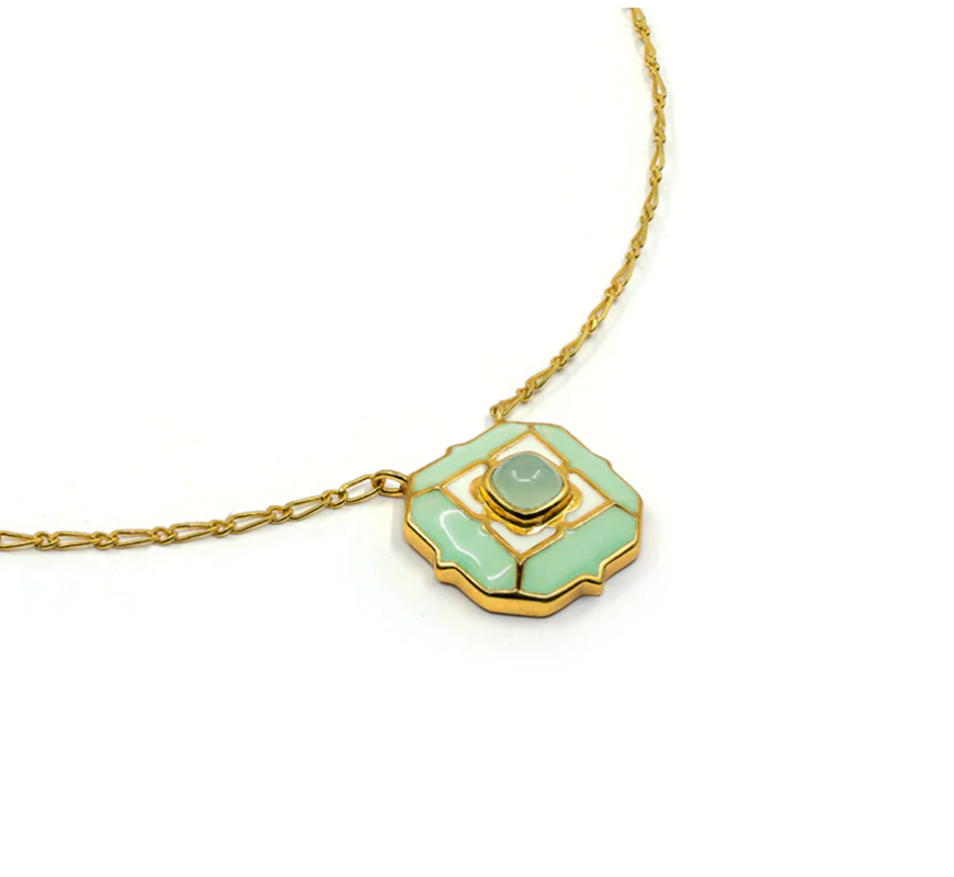 TRANQUIL OCTA NECKLACE GREEN