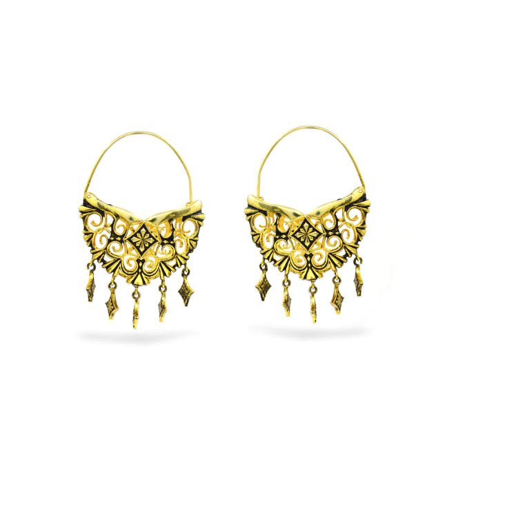 THAR - BALI HOOP EARRINGS GOLD