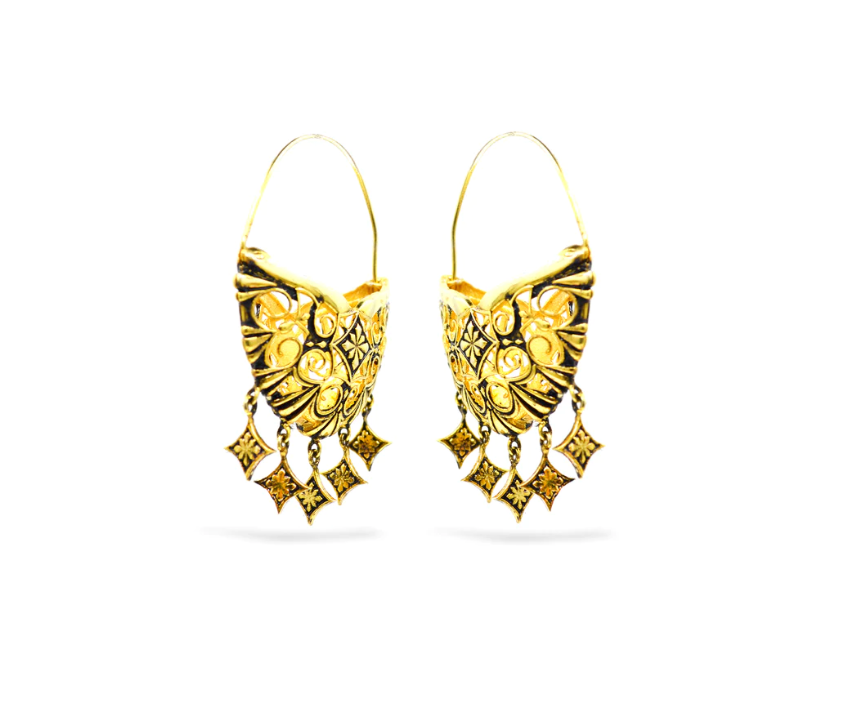 THAR - BALI HOOP EARRINGS GOLD