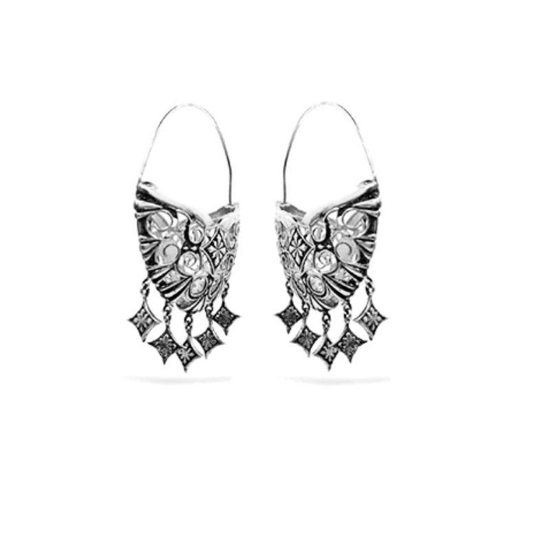 THAR - BALI HOOP EARRINGS SILVER