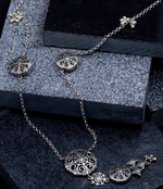 Load image into Gallery viewer, THAR - HIVDA HAAR NECKLACE GOLD &amp; SILVER
