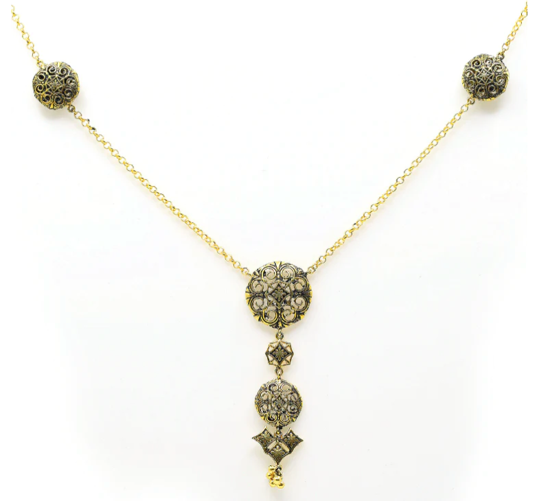 THAR - HIVDA HAAR NECKLACE GOLD & SILVER