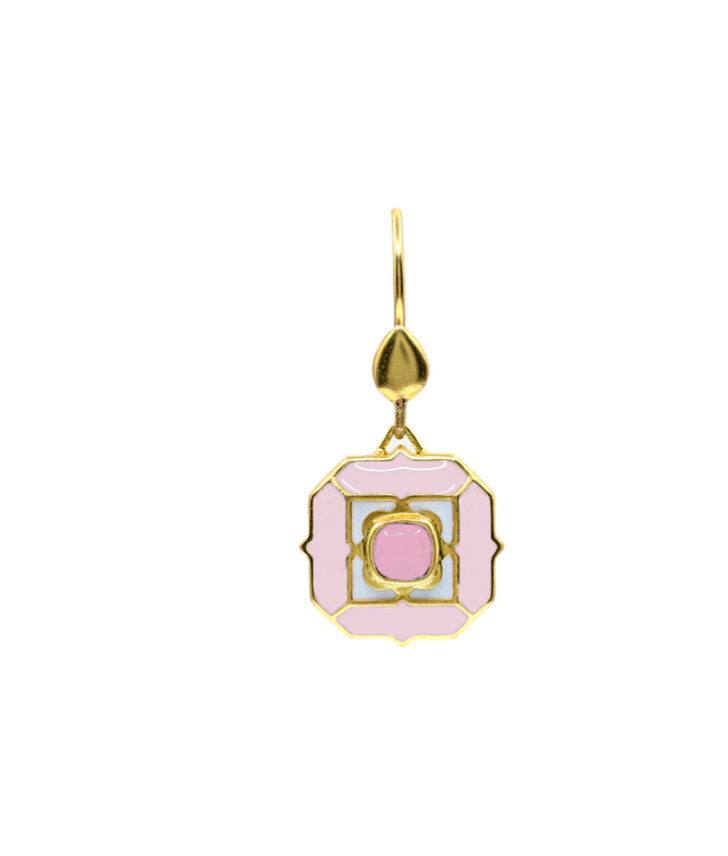 SEA BREEZE HOOK EARRINGS PINK