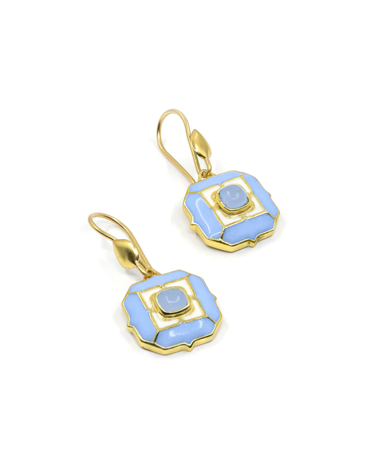 SEA BREEZE HOOK EARRINGS BLUE