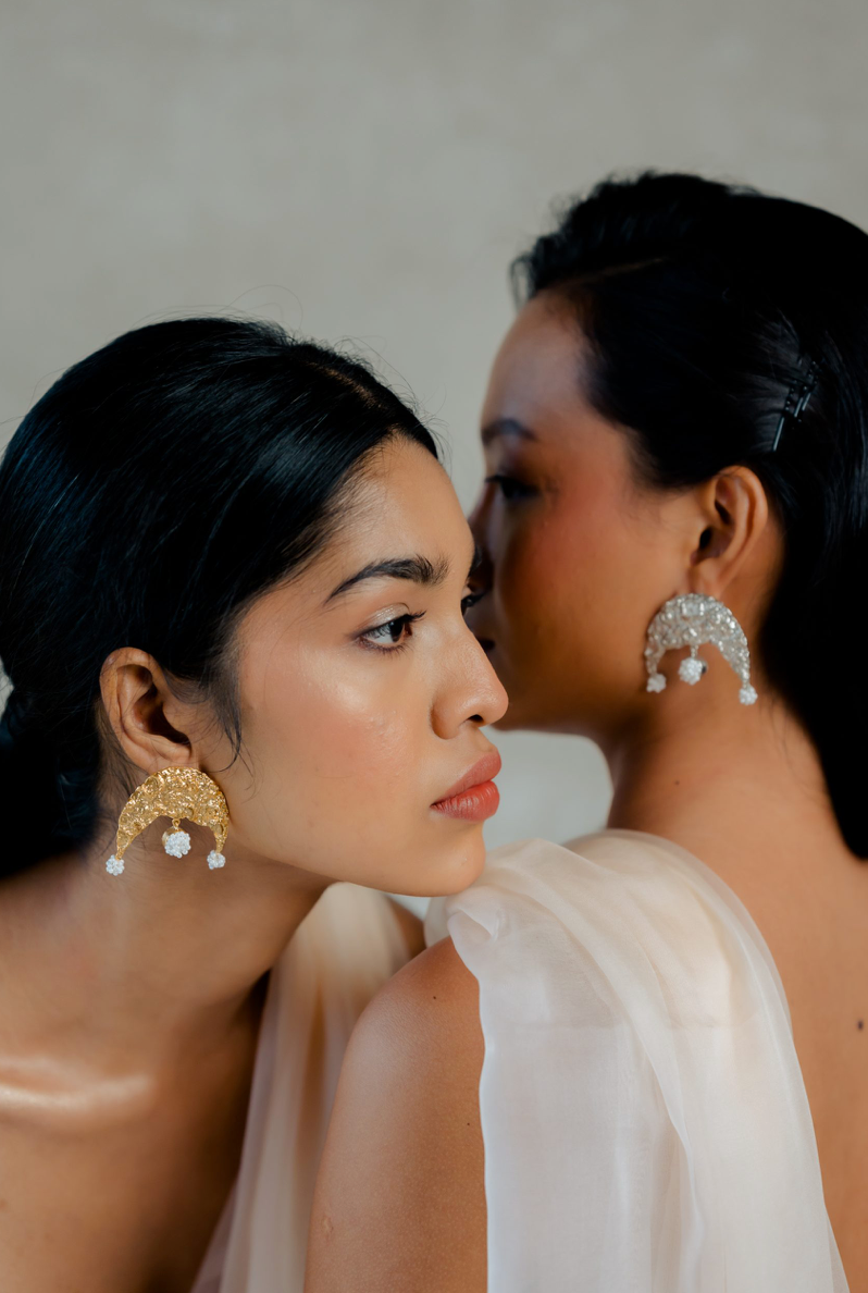 SHWET SILVER EARRINGS