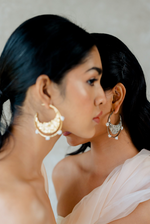 Load image into Gallery viewer, ROSHNI GOLDEN EARRINGS
