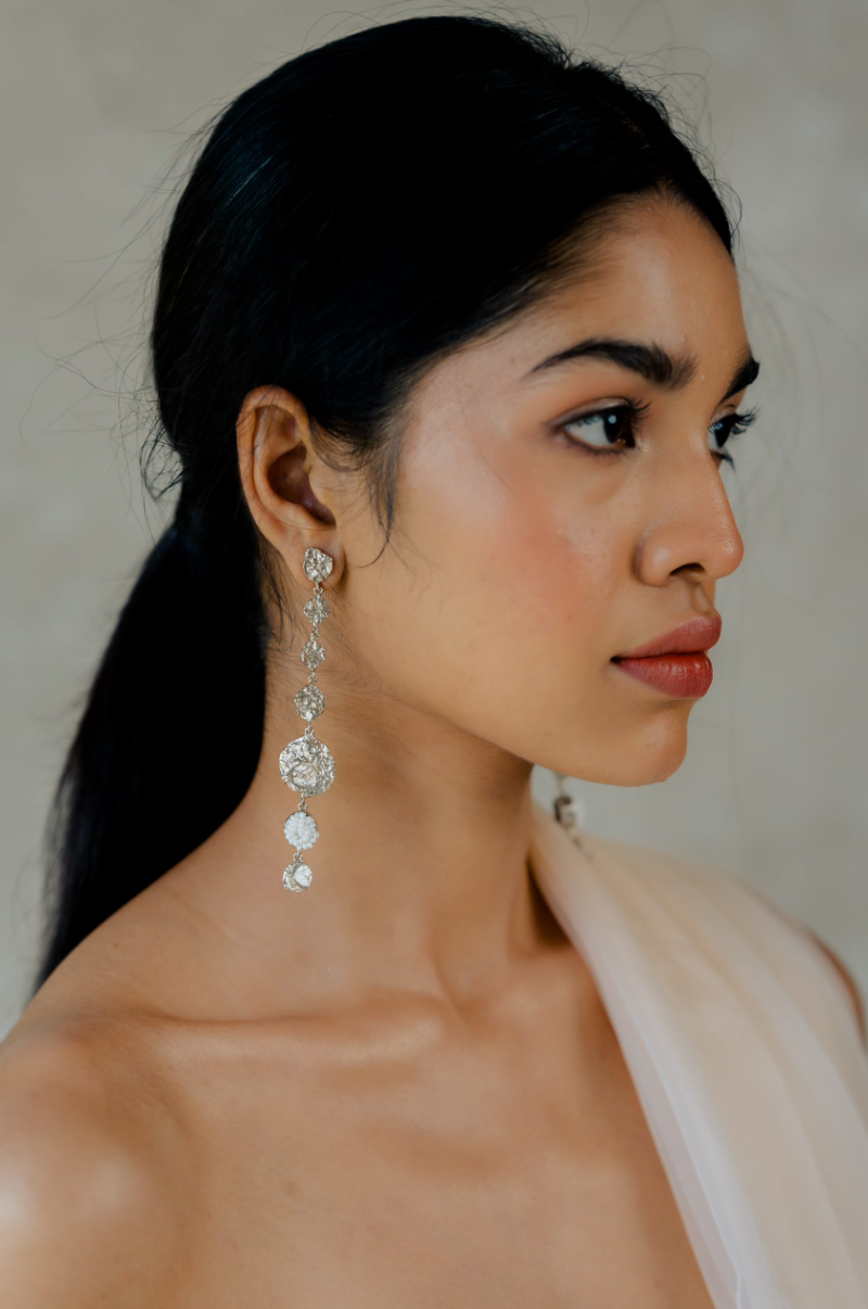 KHWAAB SILVER EARRINGS