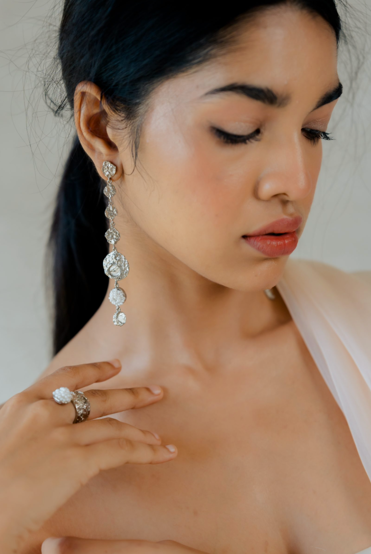 KHWAAB SILVER EARRINGS