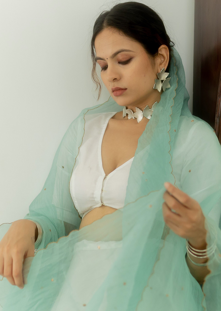 MOGRA PATTI CHOKER SILVER