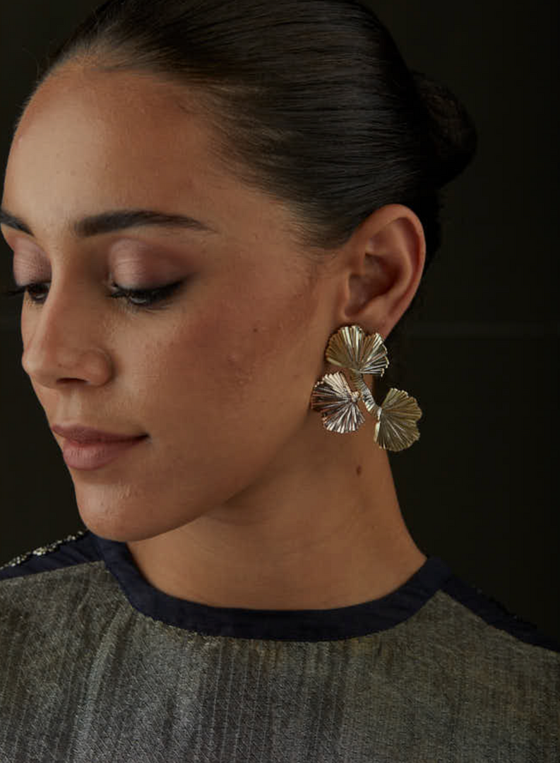 GINKGO THREEWAY MINI EARRINGS