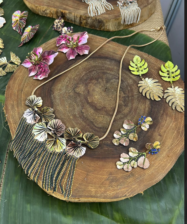 GINKGO THREEWAY SHIMMY NECKLACE