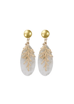 Load image into Gallery viewer, LEAF STONE EARRINGS
