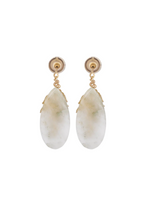 Load image into Gallery viewer, LEAF STONE EARRINGS
