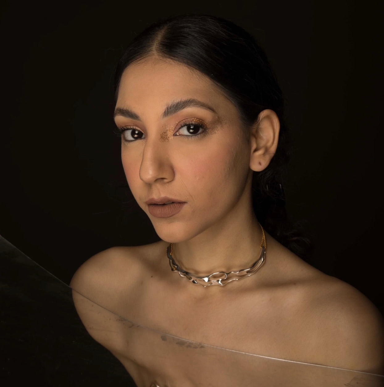 MOLTEN SILVER CHOKER