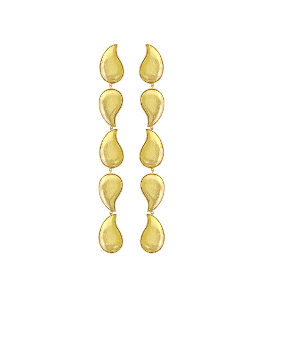 PAISLEY GOLD DANGLERS