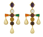Load image into Gallery viewer, COLOUR POP NAVRATNA EARRINGS
