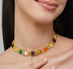 Load image into Gallery viewer, POWER LINKS NAVRATAN CHOKER NECKLACE
