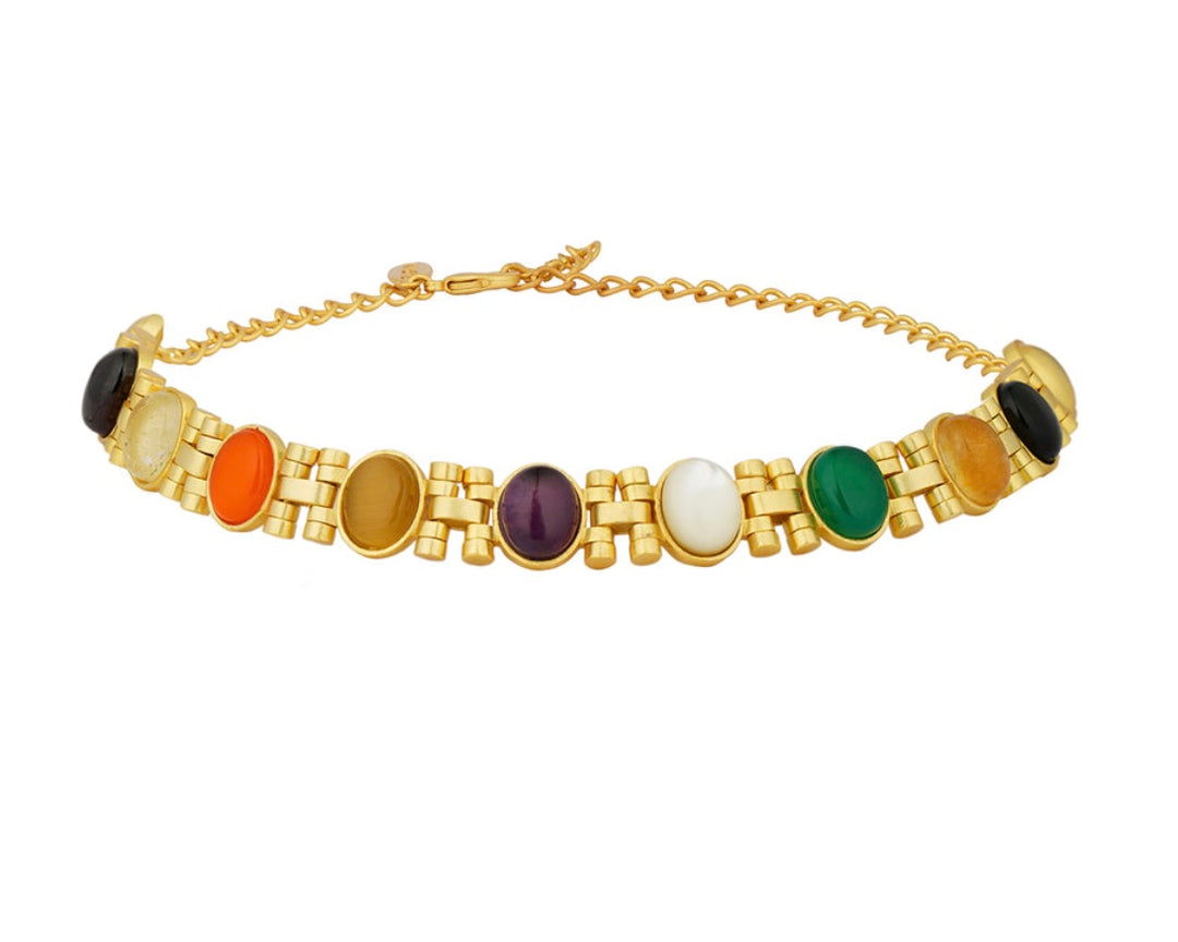 POWER LINKS NAVRATAN CHOKER NECKLACE