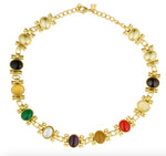 Load image into Gallery viewer, STYLE IN COLOUR NAVRATNA NECKLACE
