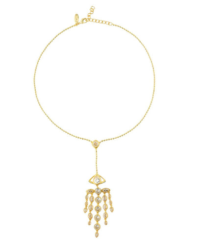 PARTY GLITZ CRYSTAL PENDANT NECKLACE