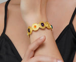 Load image into Gallery viewer, COLOUR STORY NAVRATAN CUFF BRACELET
