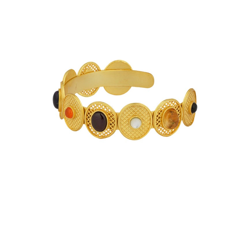 COLOUR STORY NAVRATAN CUFF BRACELET