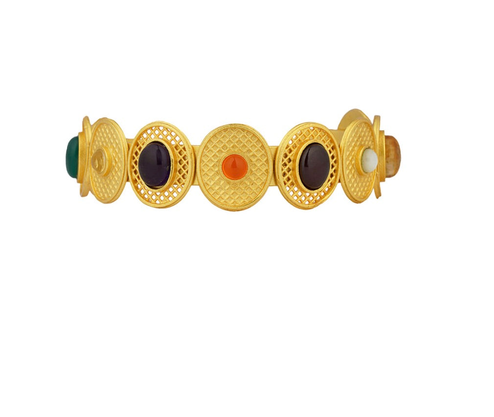 COLOUR STORY NAVRATAN CUFF BRACELET