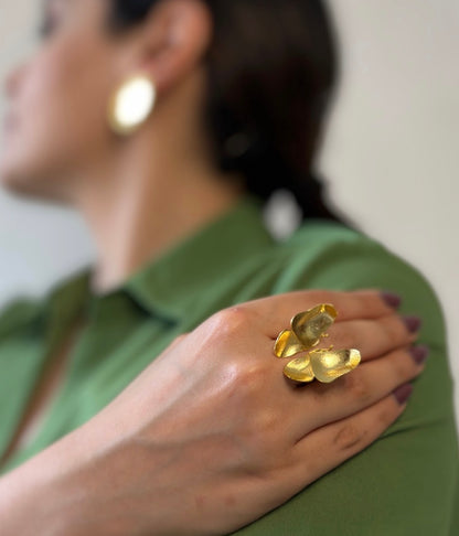 WINGS OF SPRING - OPEN BUTTERFLY RING
