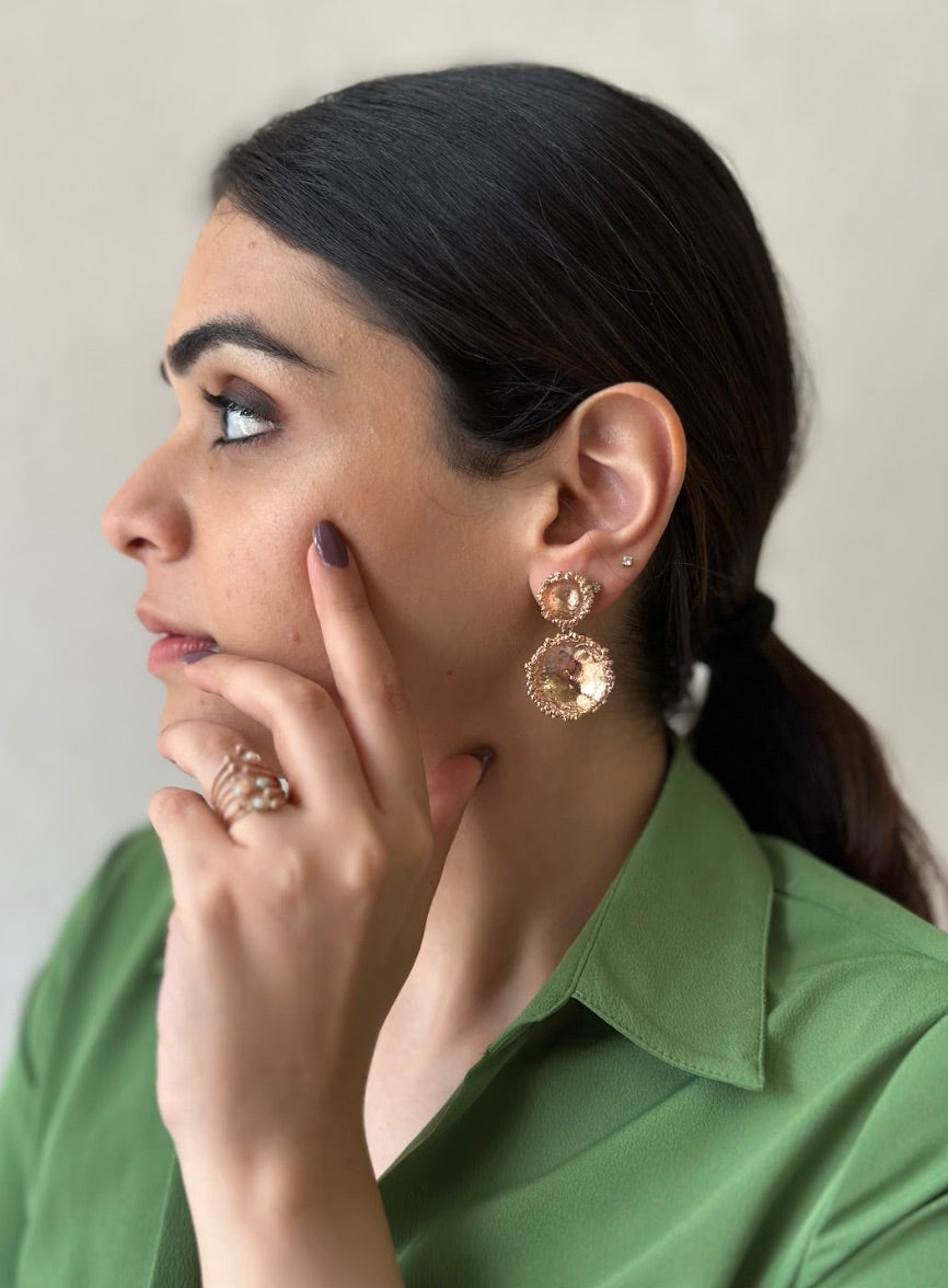 COMET EARRINGS - ROSE GOLD