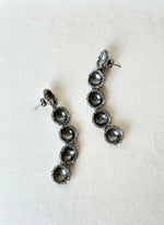 Load image into Gallery viewer, CASCADE EARRINGS - BLACK
