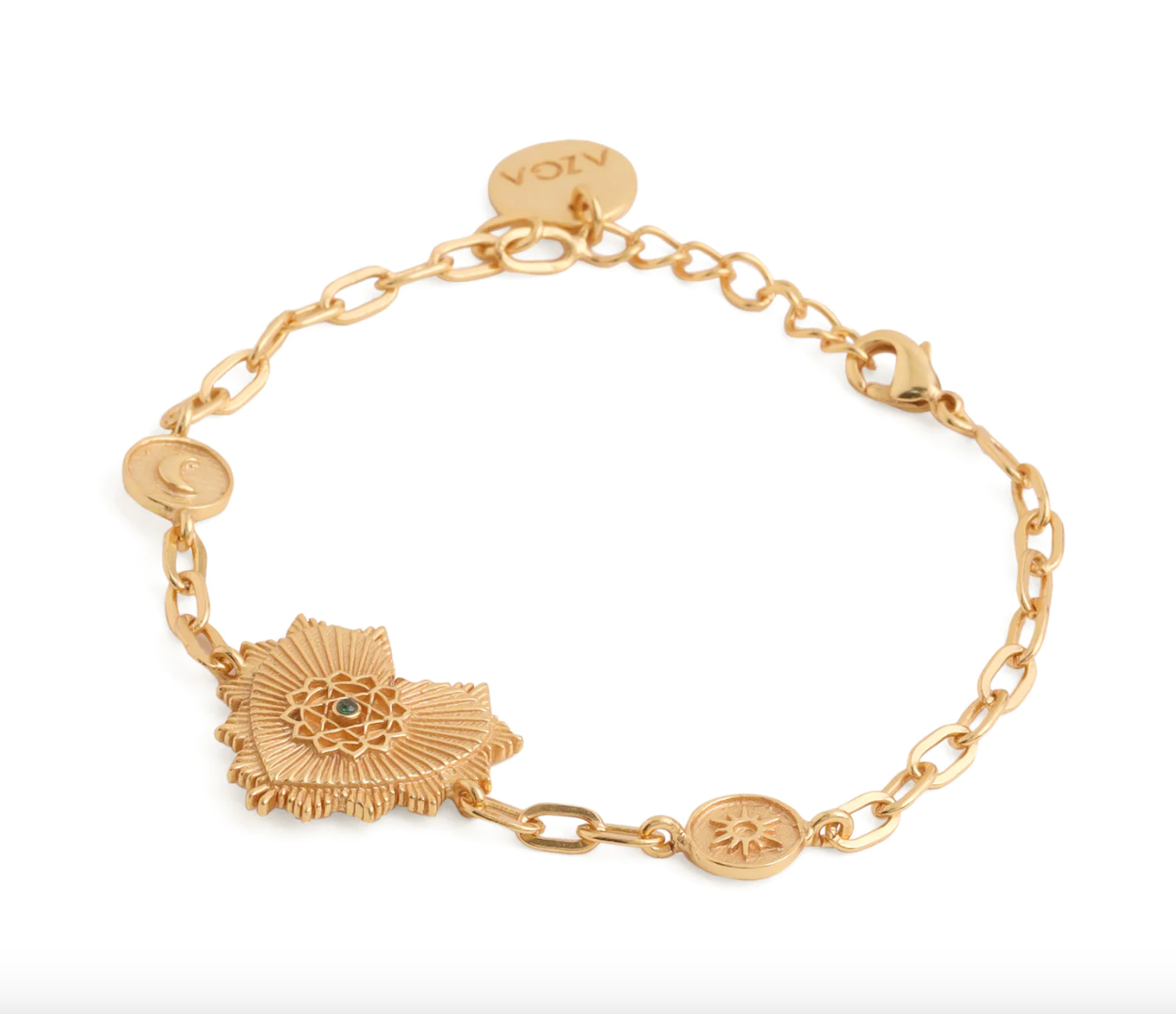 HEART CHAKRA CHARM BRACELET