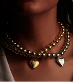 Load image into Gallery viewer, ENGRAVED HEART NECKLACE - GOLD
