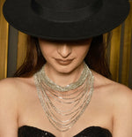 Load image into Gallery viewer, RHINESTONE SILVER CHOKER
