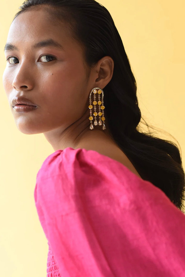 WATERMELON SUGAR - THE CANDY COLOURED DROP HANGING EARRINGS